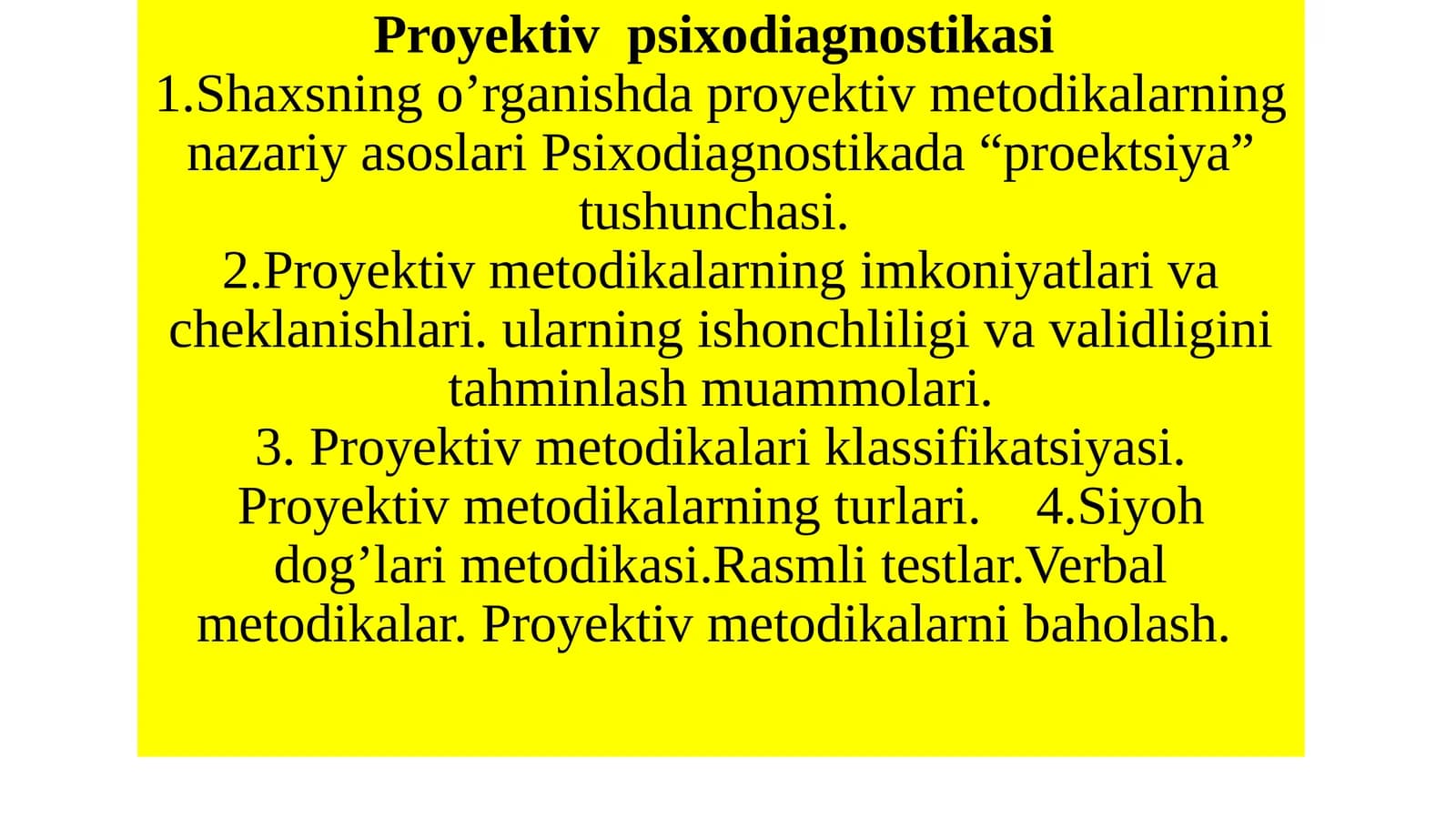 Proyektiv psixodiagnostikasi