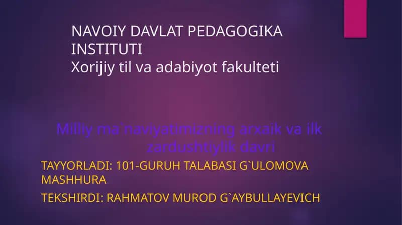 Xorijiytil va adabiyot fakulteti