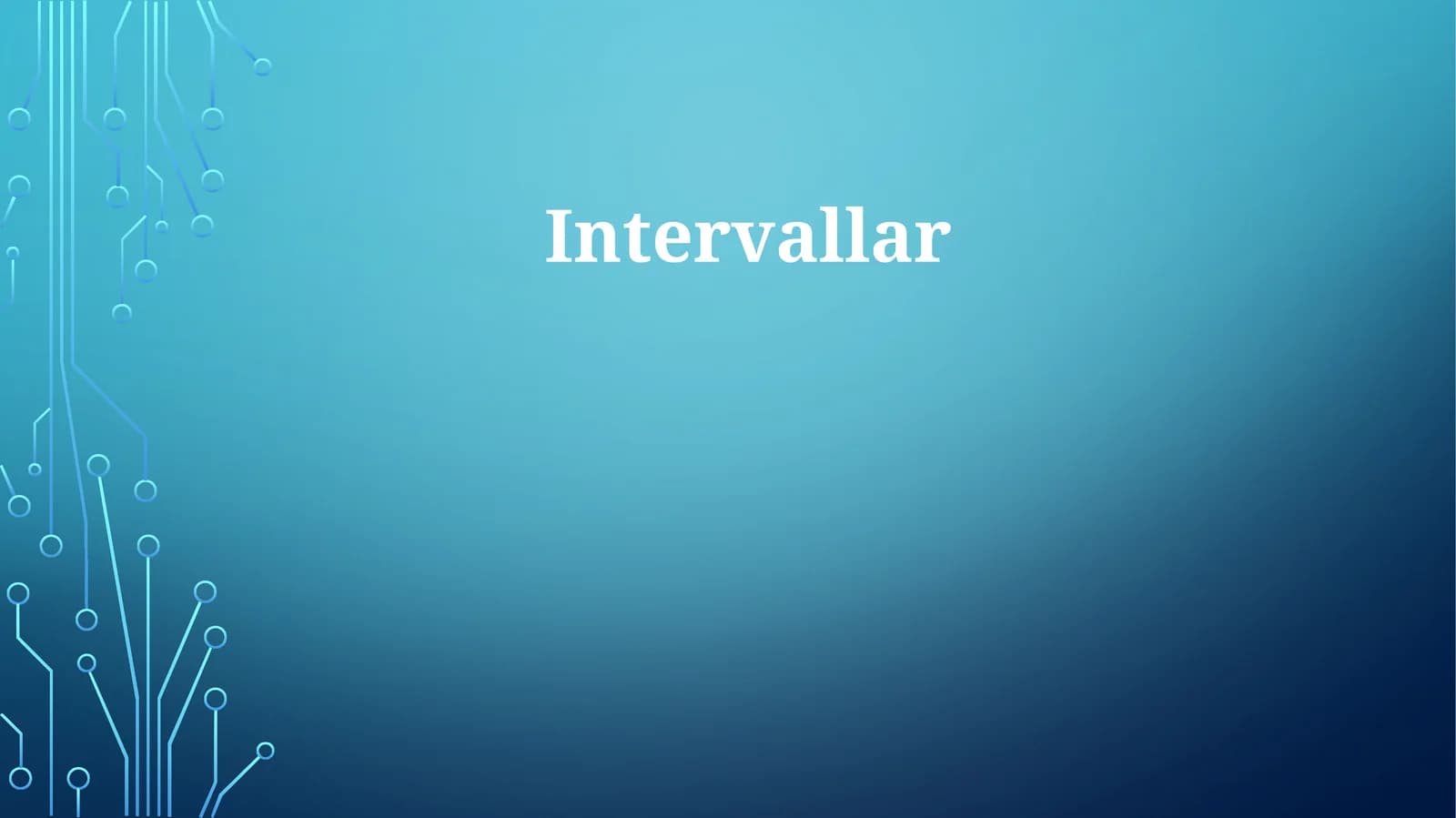 Intervallar
