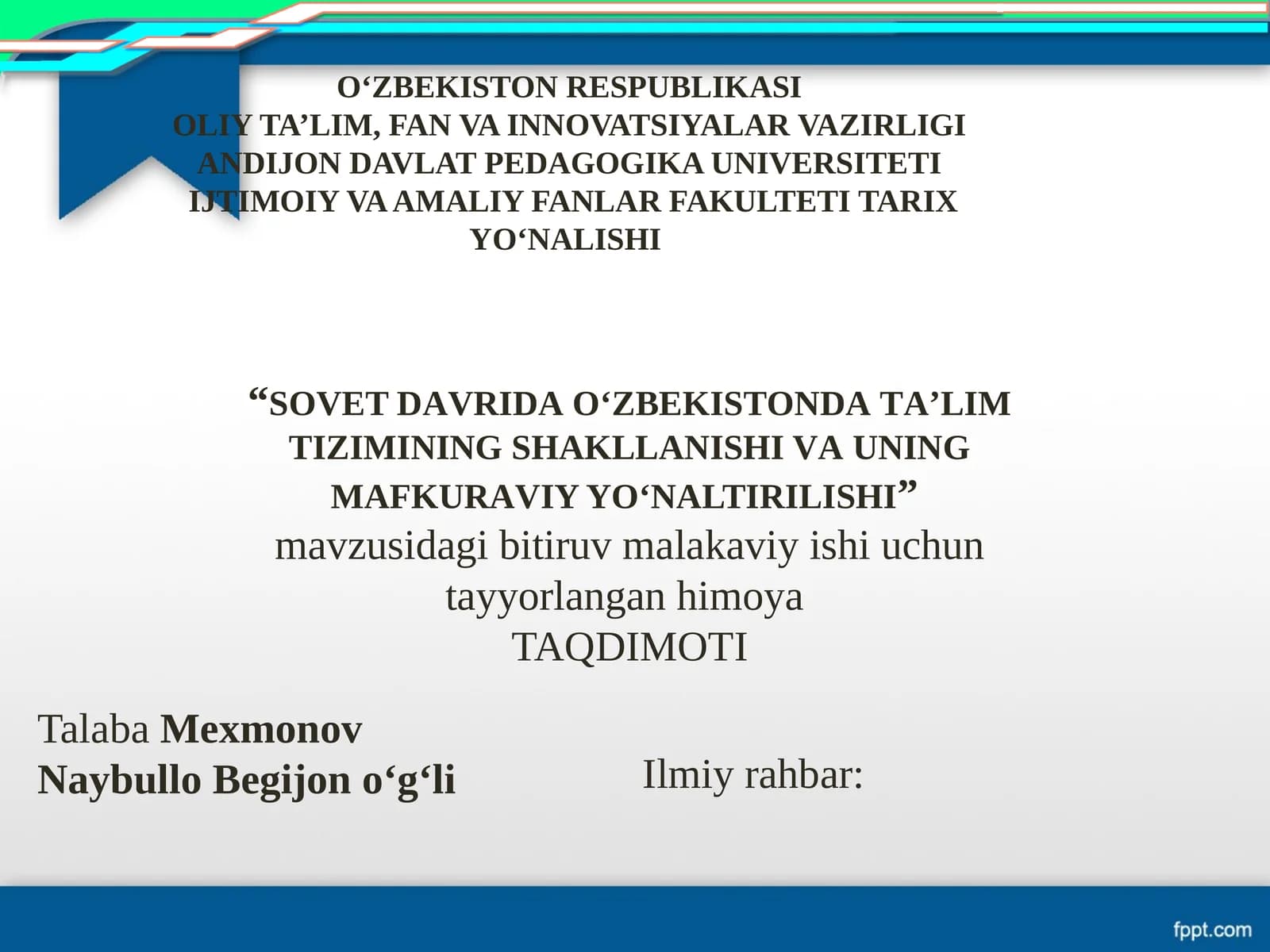 Bitiruvmalakaviyish himoya