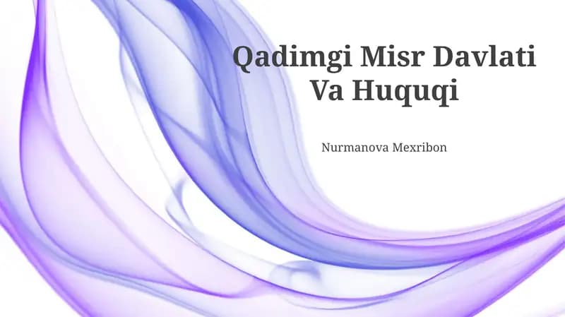 Qadimgi Misr Davlati