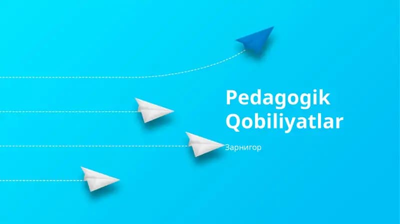 Pedagogik Qobiliyatlar