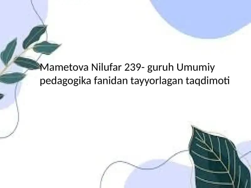 Anbar otining pedagogik fikrlari