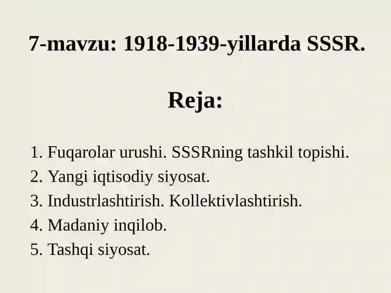 1918-1939-yillardaSSSR