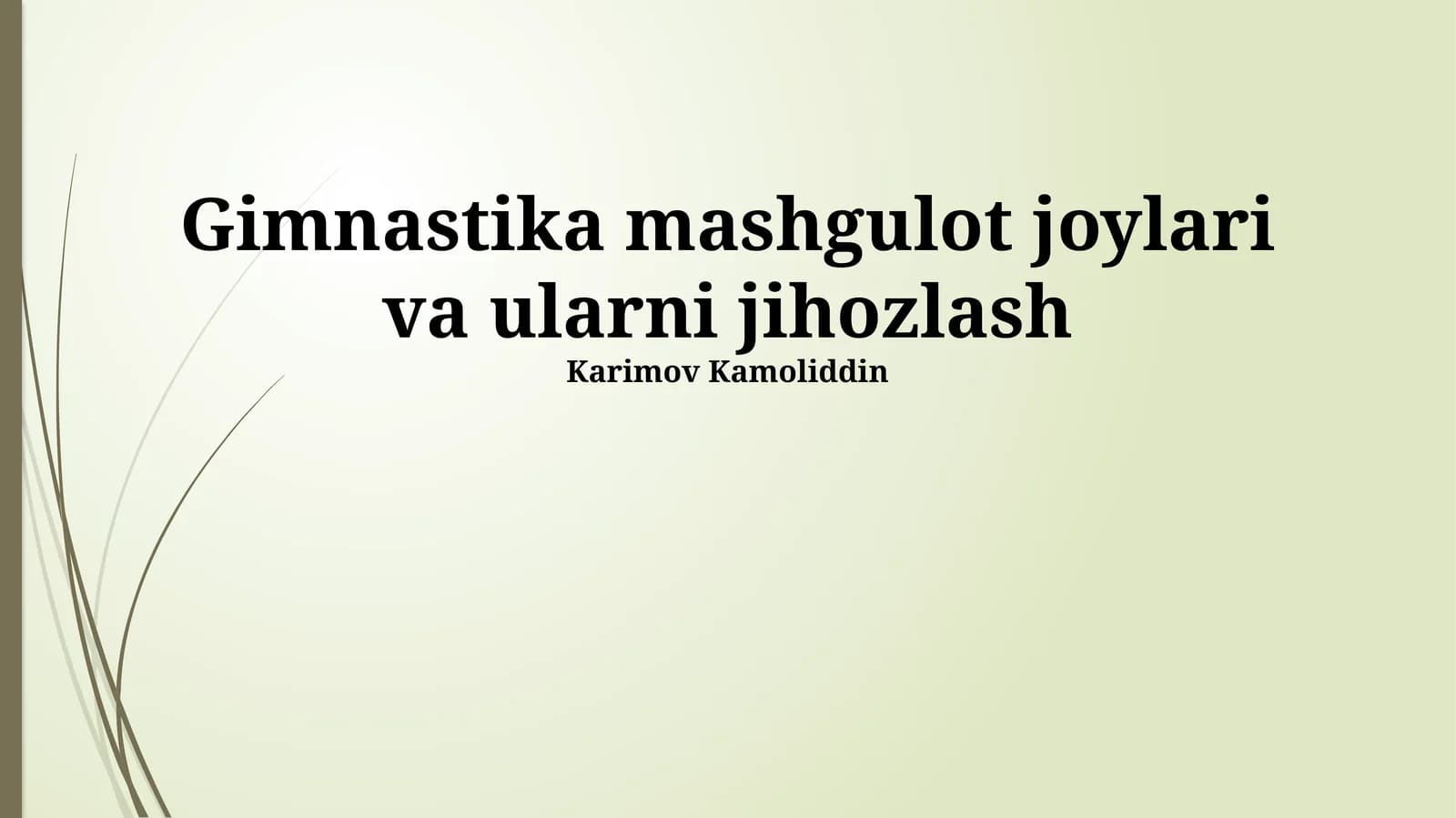 Gimnastika Mashg'ulotlari Majmualari