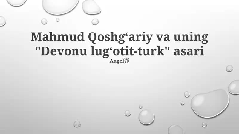"Turk Tilari Lug'ati"