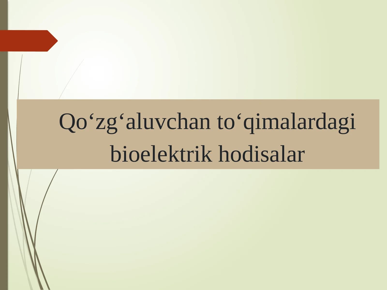 Qо‘zg‘aluvchantо‘qimalardagi