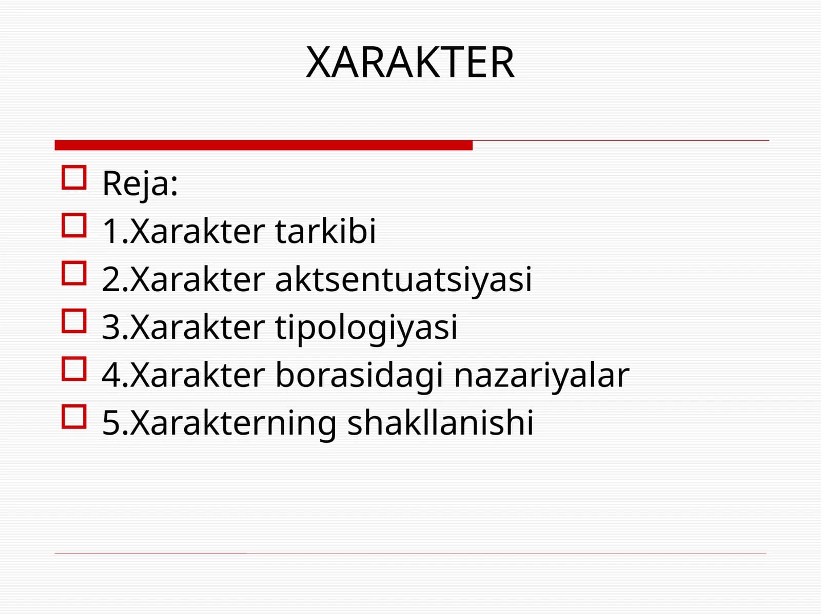 XARAKTER