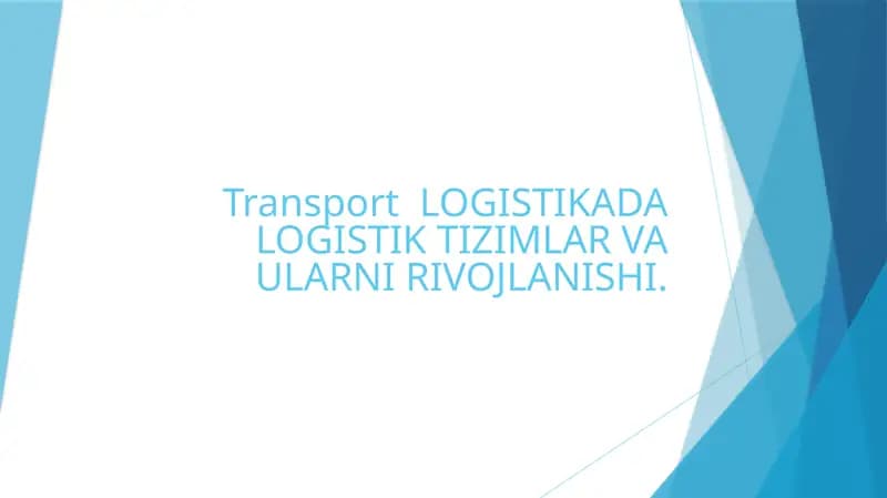 Transport LOGISTIKA