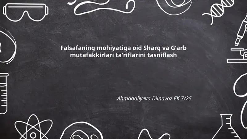 Falsafaning mohiyati