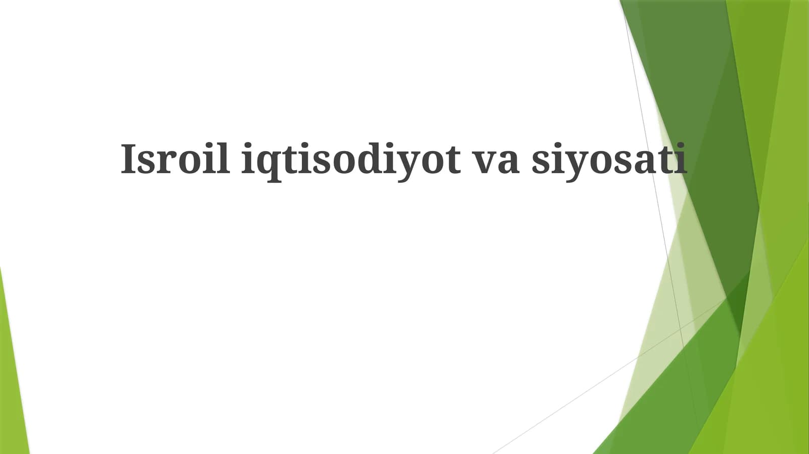 Isroiliqtisodiyotvasiyosati