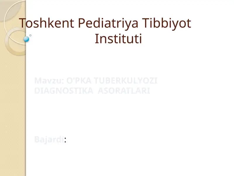 Toshkent Pediatriya Tibbiyot Instituti