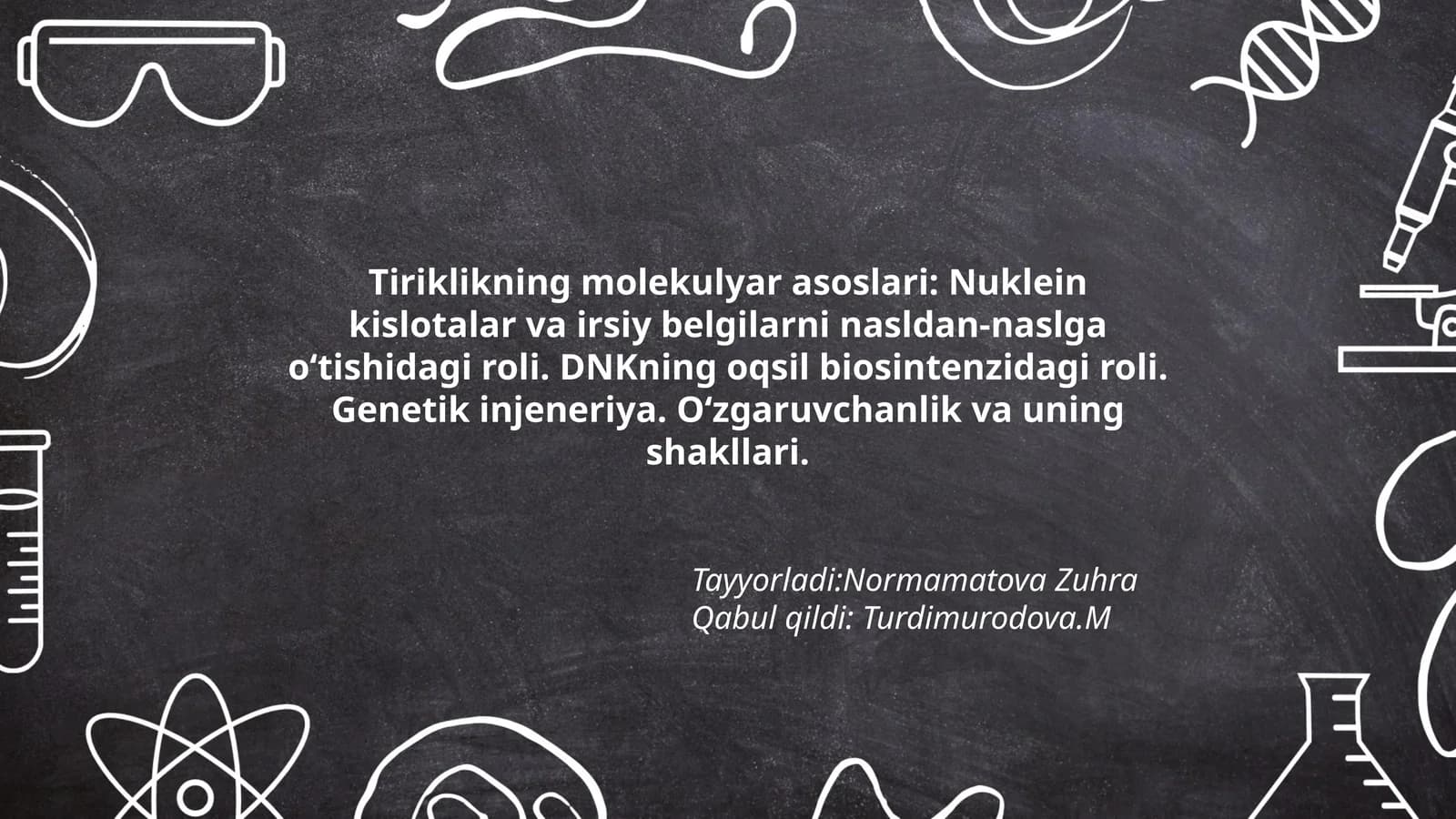 Tiriklikning molekulyar asoslari