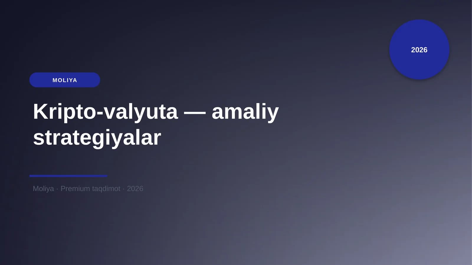 Kripto-valyuta — amaliy strategiyalar