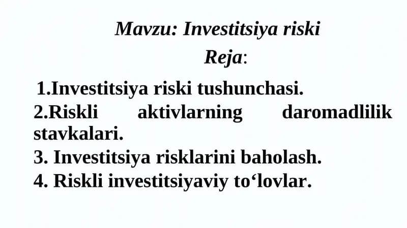 Investitsiyariski