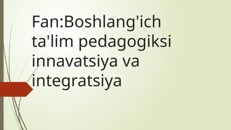Germaniyadagi boshlang'ich ta'lim