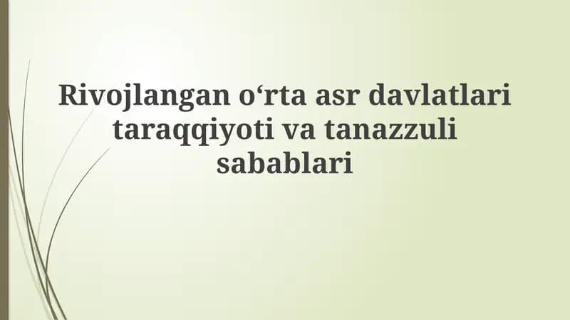 Rivojlanish omillari