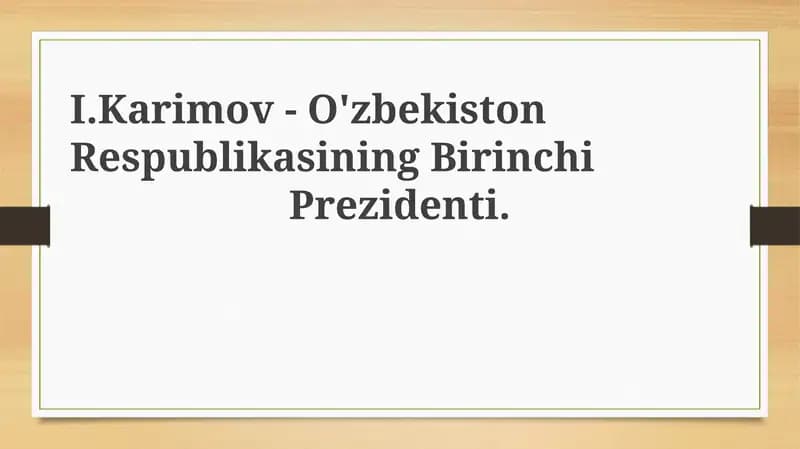 I.Karimov-O'zbekistonRespublikasiningBirinchiPrezidenti