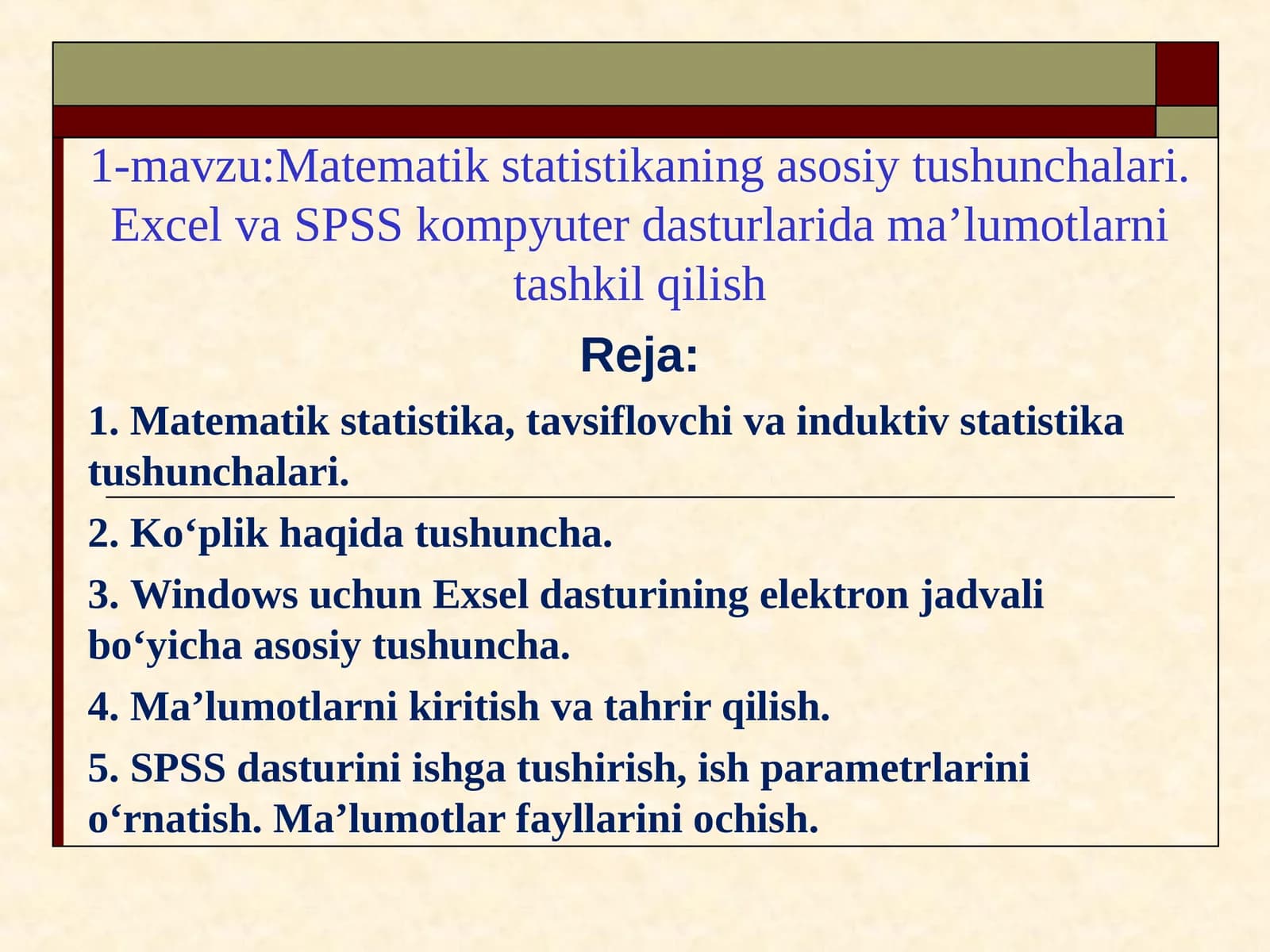 Matematik statistika