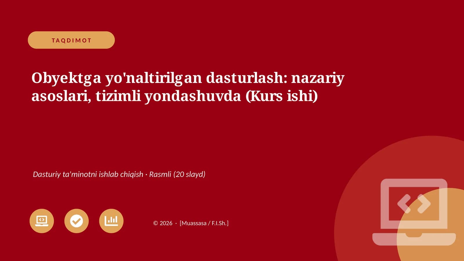Obyektga yo'naltirilgan dasturlash: nazariy asoslari, tizimli yondashuvda