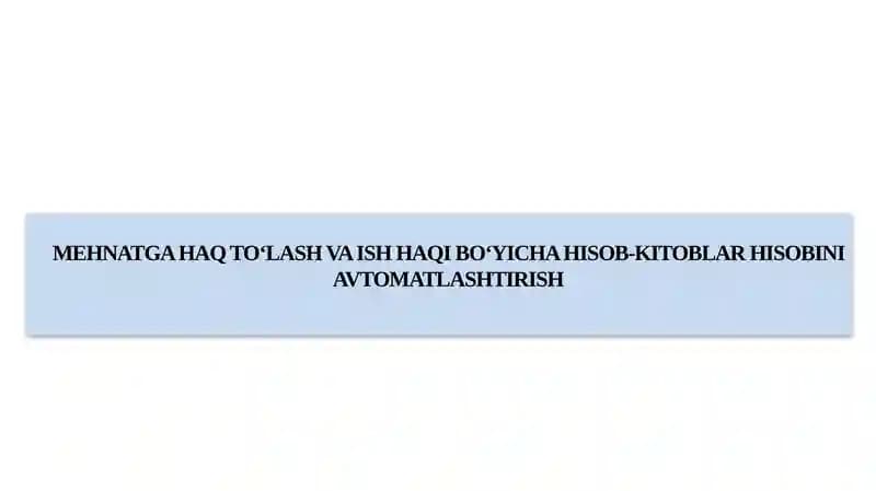 Ish haqiga ta'luqli hisobotlar