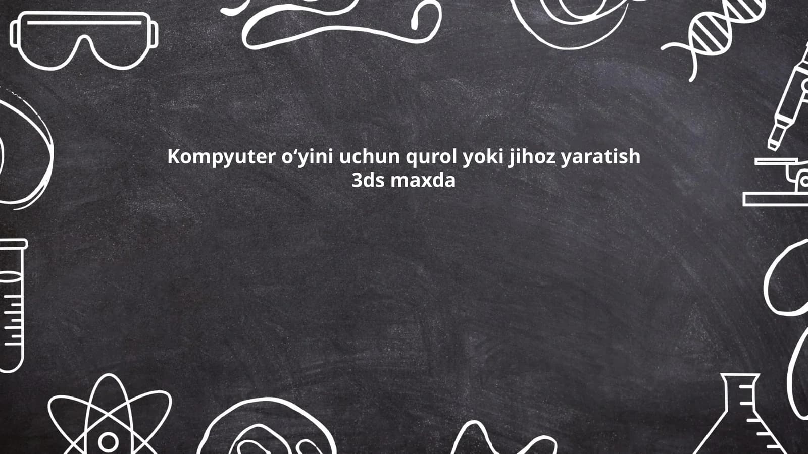 Kompyuter oʻyinlari uchun qurol modelini yaratish