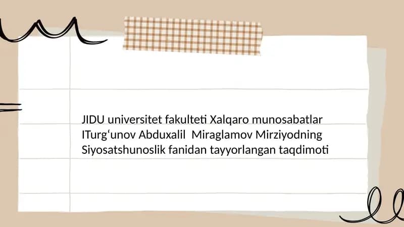Anatomiya fanidan Nurmatova Nodira