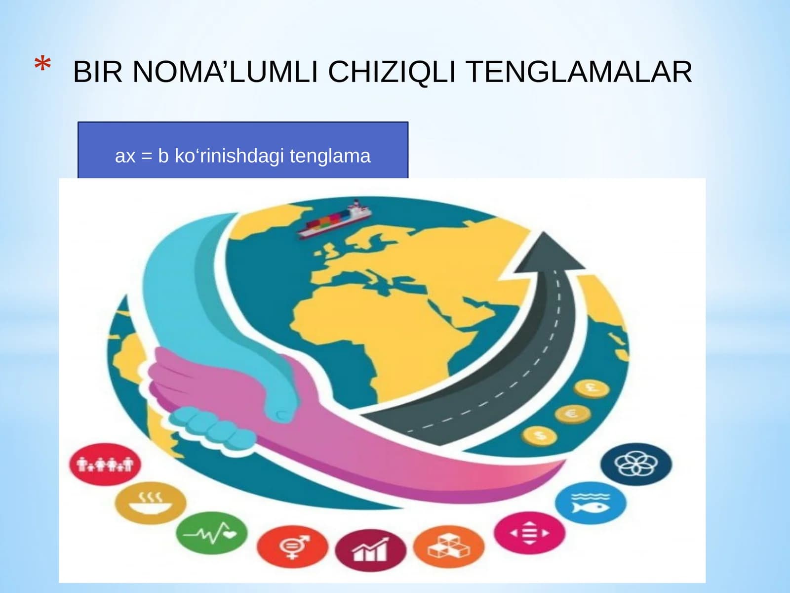 BIRNOMA’LUMLI CHIZIQLITENGLAMALAR