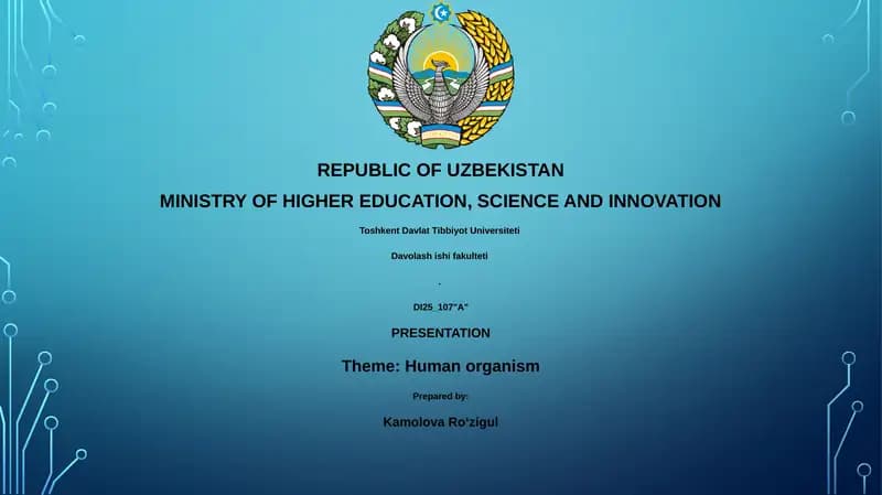Human organism