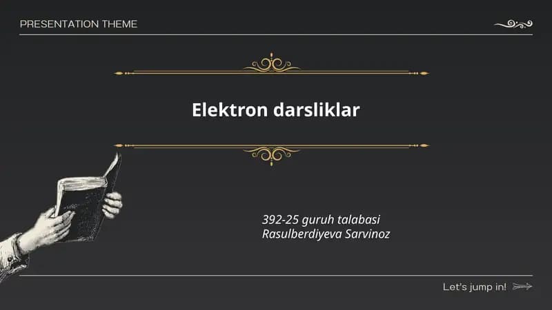 Elektron darsliklar