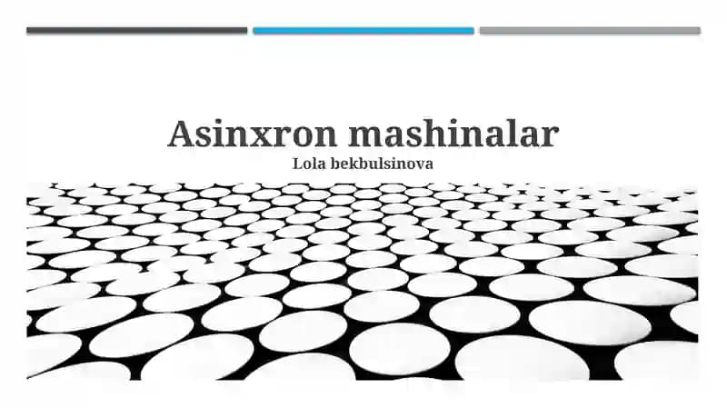 Asinxron mashinalar