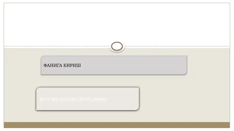 ДИНШУНОСЛИК ФАНИГА КИРИШ