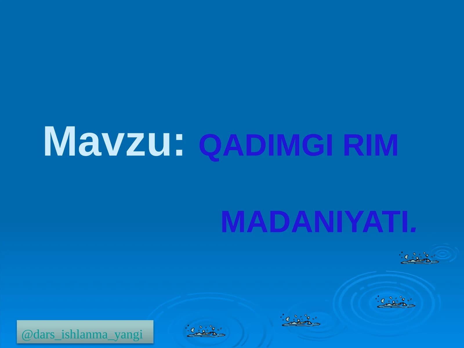 QADIMGI RIMMADANIYATI