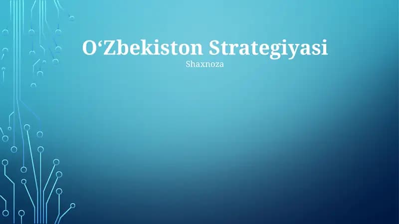 O‘Zbekiston Strategiyasi