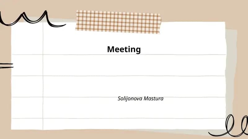 Meeting Agenda Creation