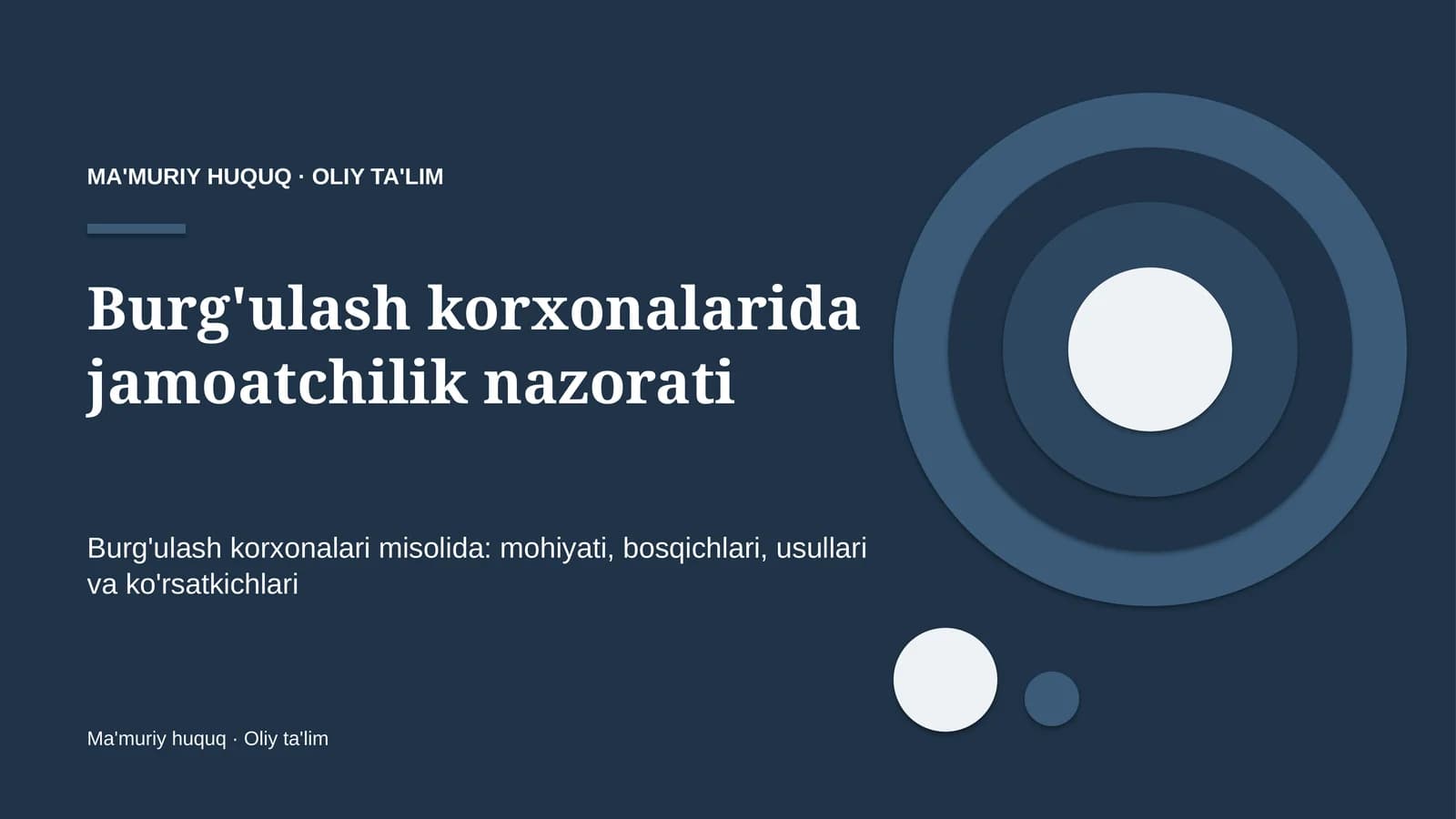 Burg'ulash korxonalarida jamoatchilik nazorati