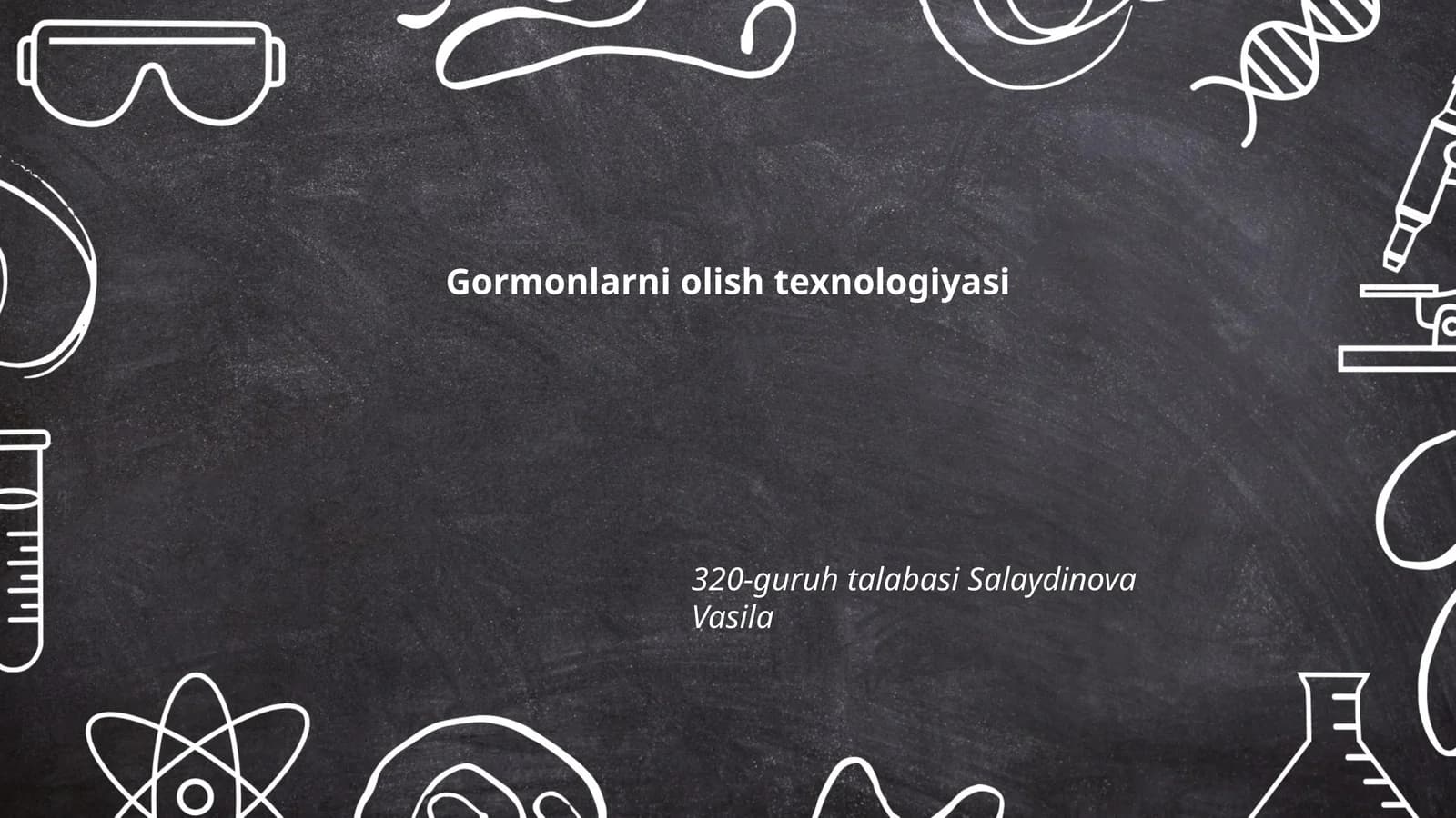 Gormonlarni olish texnologiyasi
