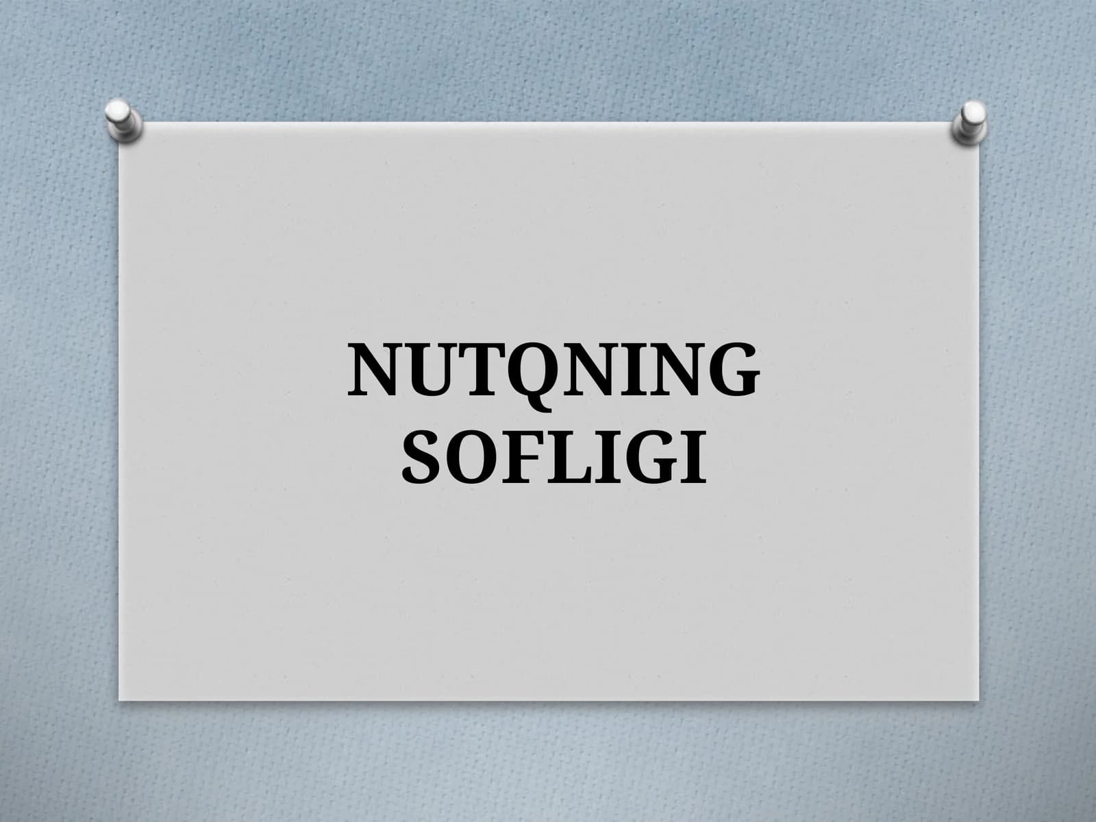 NUTQNING SOFLIGI