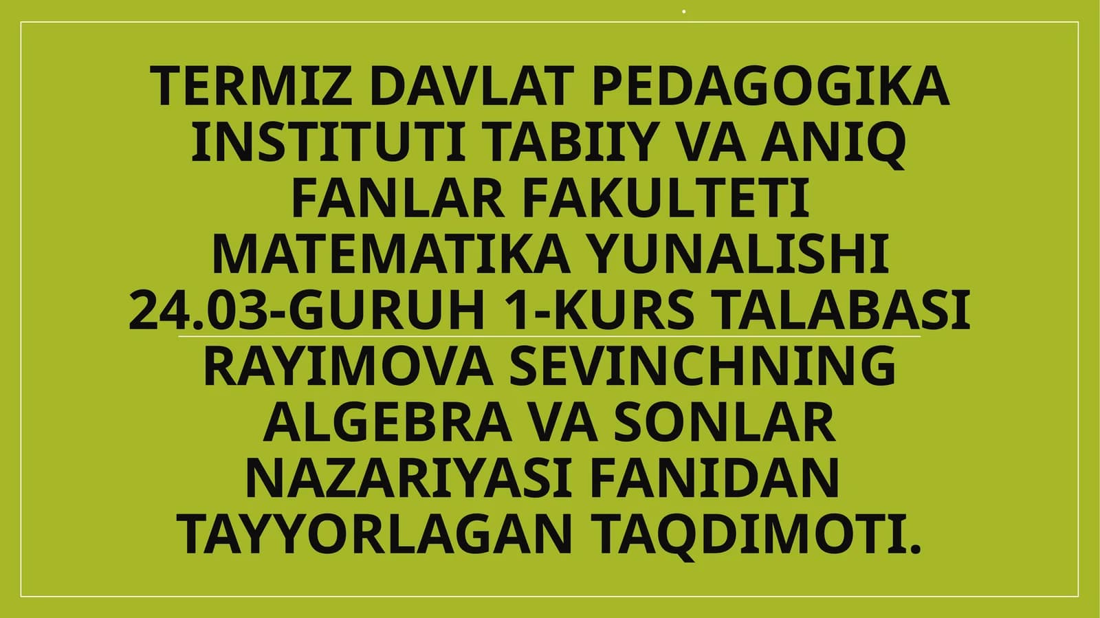 ALGEBRASONLAR MAYDONI