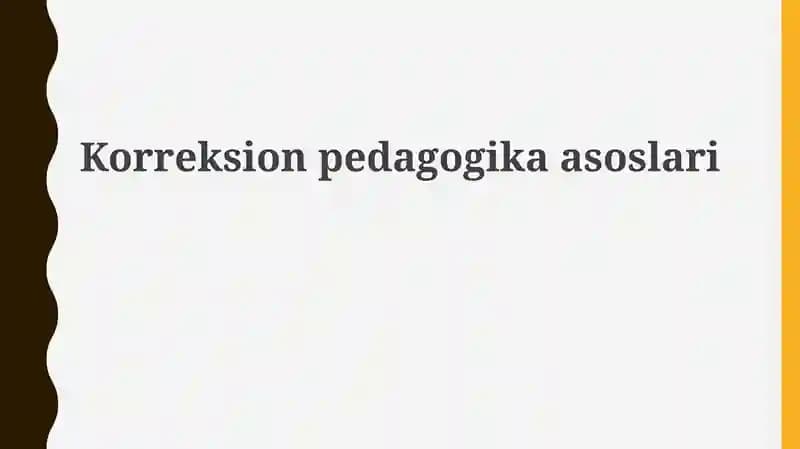Korreksionpedagogikaasoslari