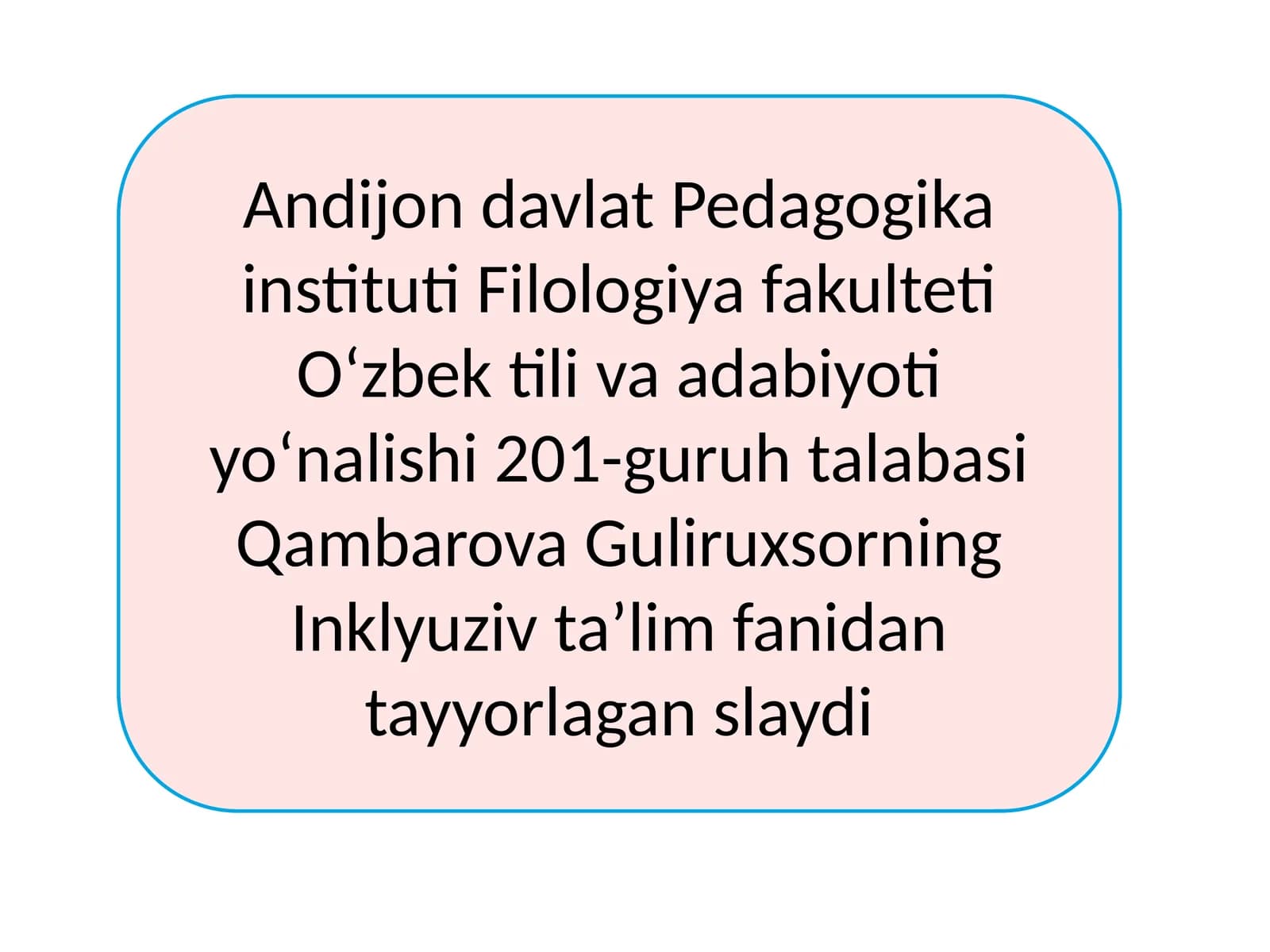 O'zbek til va adabiyot