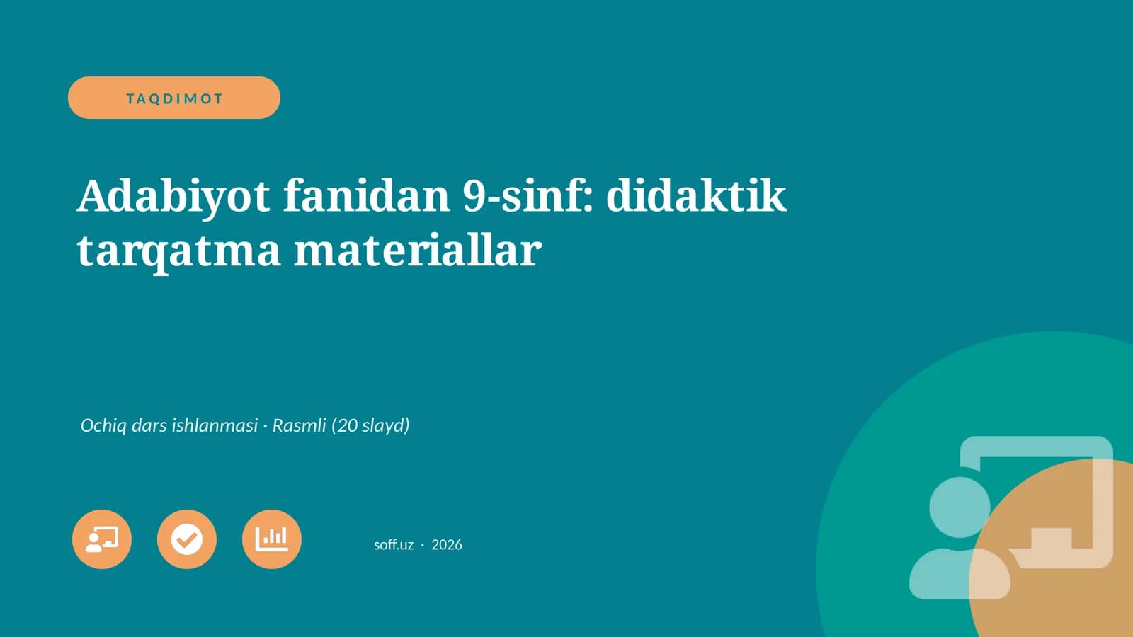 Adabiyot fanidan 9-sinf: didaktik tarqatma materiallar