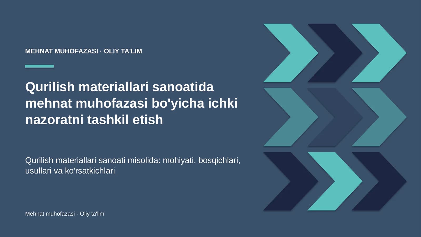 qurilish materiallari sanoatida mehnat muhofazasi bo'yicha ichki nazoratni tashkil etish 1042