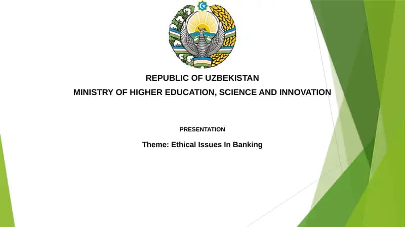 Ethical Issues In Banking