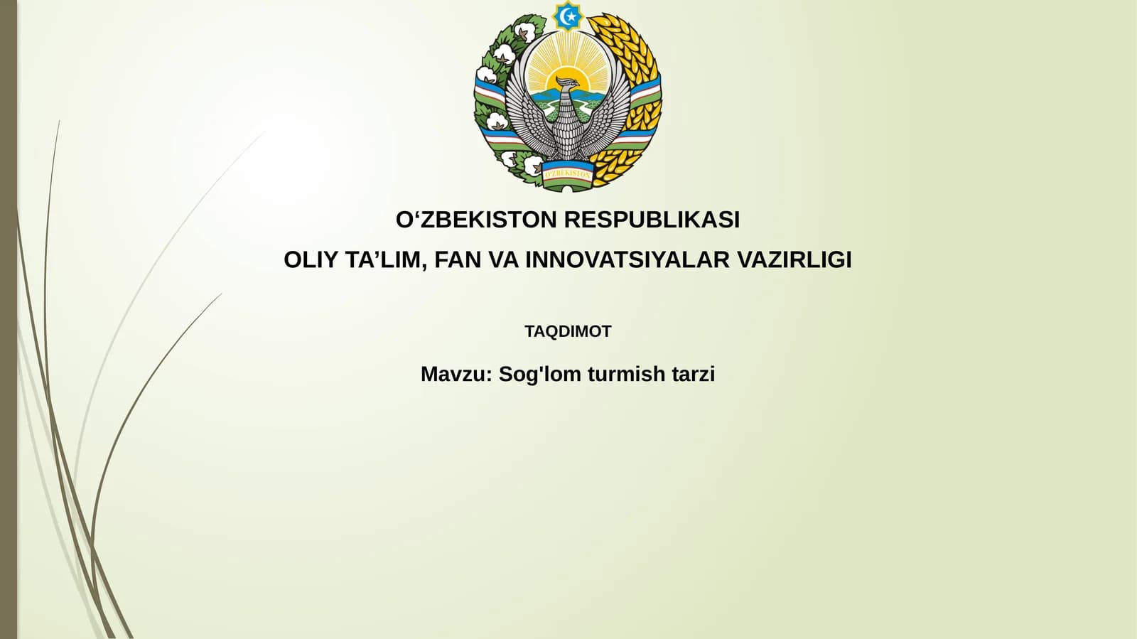 Sog'lom ovqatlanish