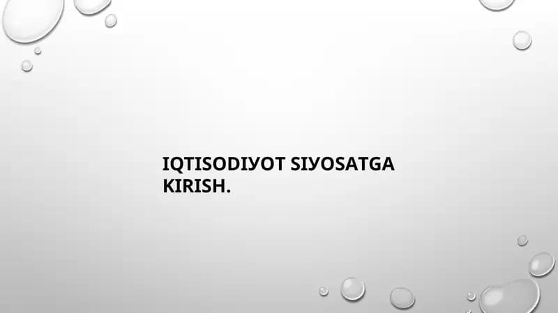 IQTISОDIУОT SIУОSАTGА