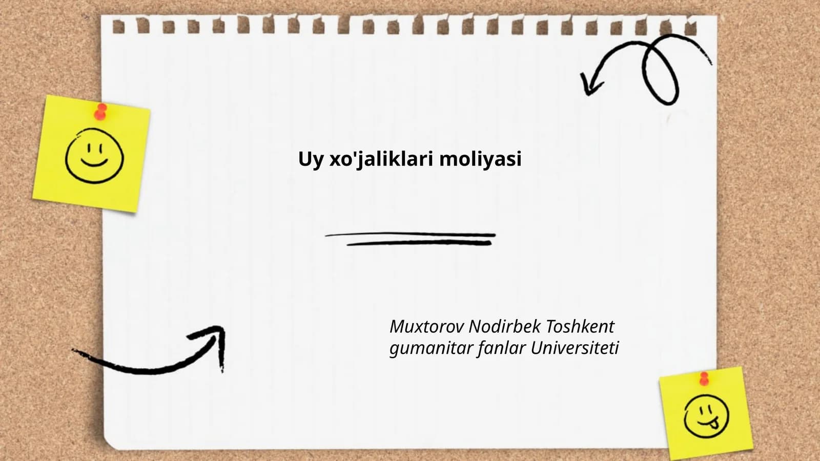 Uy xo'jaliklari moliyasi