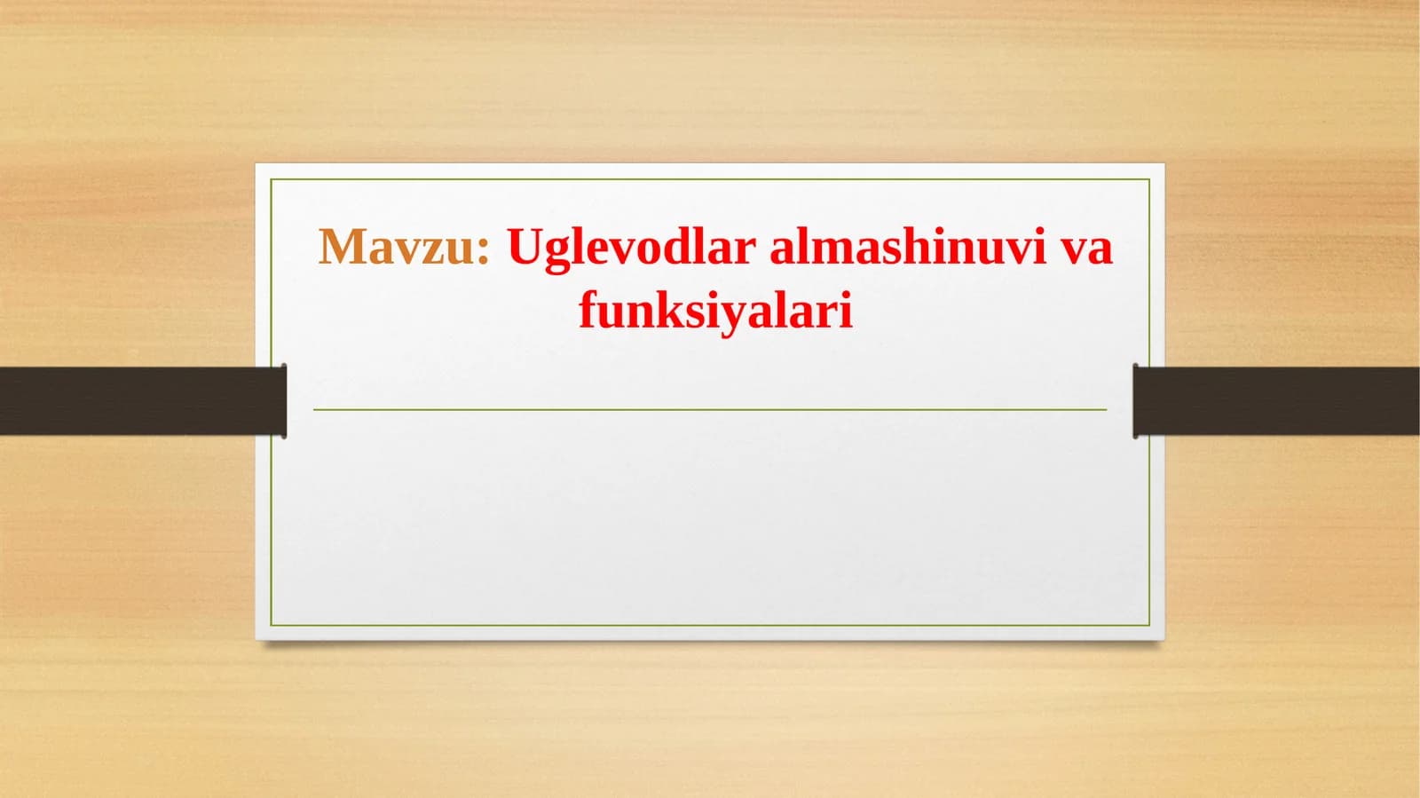 Uglevodlar almashinuvi va funksiyalari