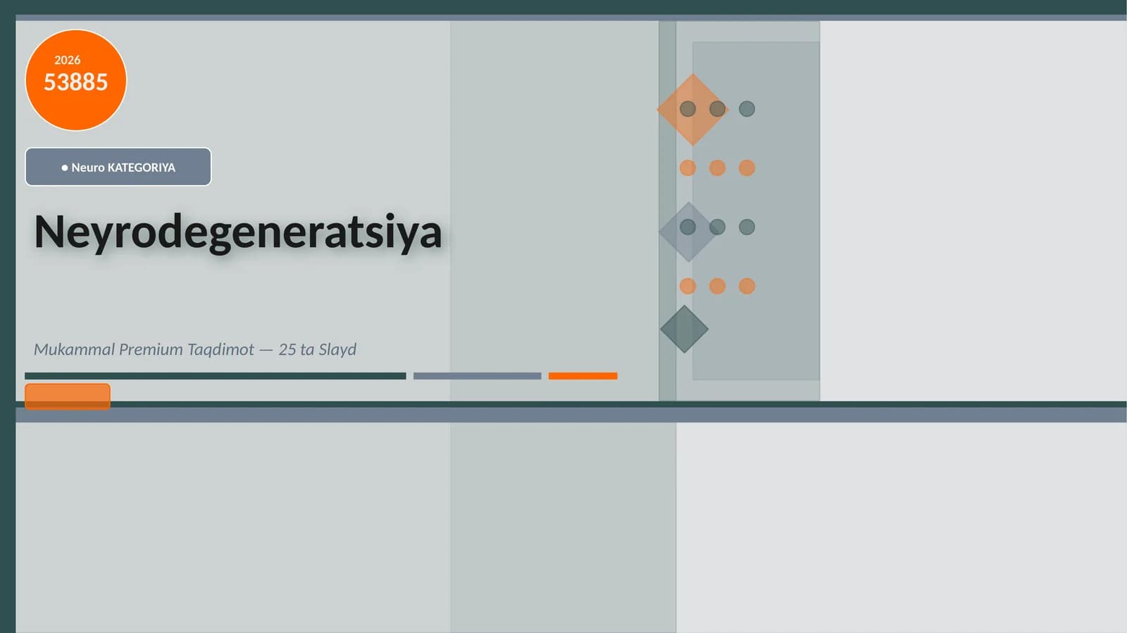 Neurodegeneratsiya Mukammal Premium Taqdimot