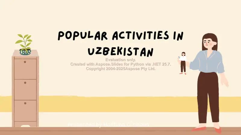 Popular activities in Uzbekistan